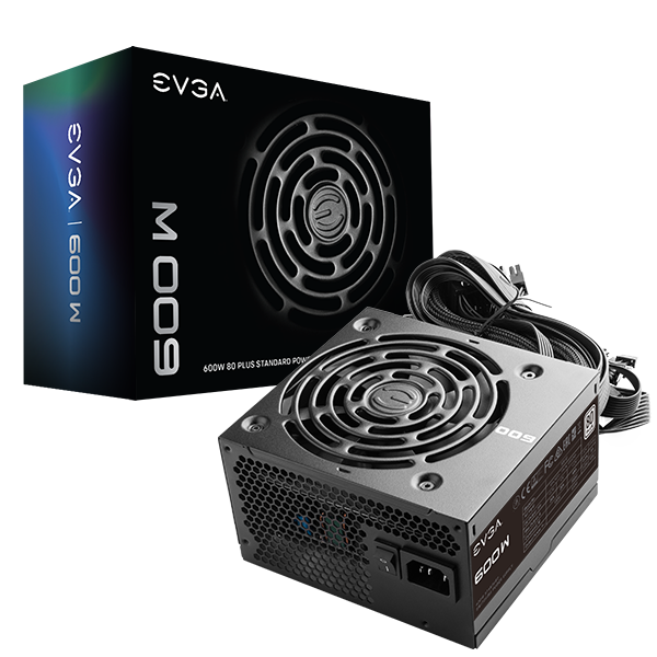 FUENTE EVGA 600W WHITE 80PLUS 600W1 ATX 100-W1-0600-K1 11M DE GARANTIA