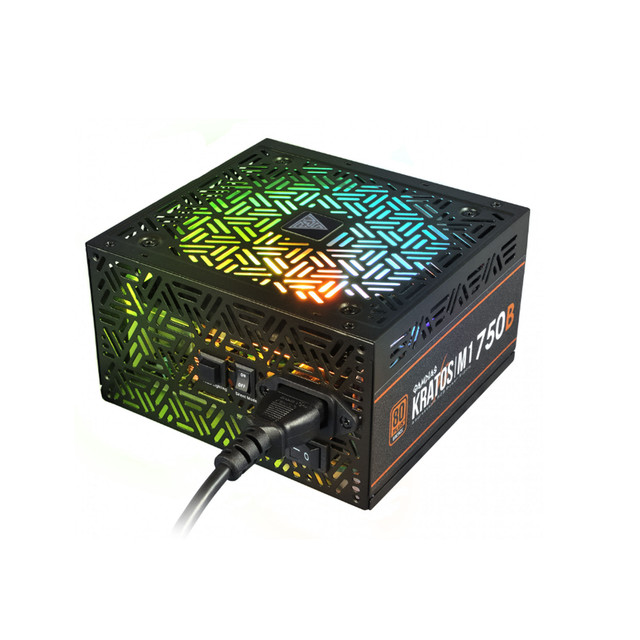 FUENTE GAMDIAS KRATOS M1 750W BRONCE RGB NEGRO KRATOS M1-750B 11M DE GARANTIA