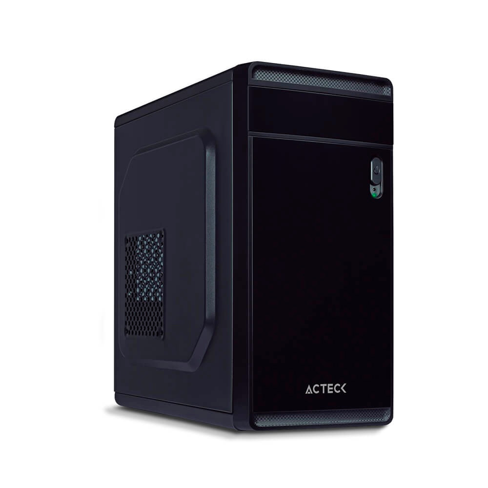 GABINETE ACTECK DELTA NEGRO MATX 500W METAL AC-929028 6M DE GARANTIA