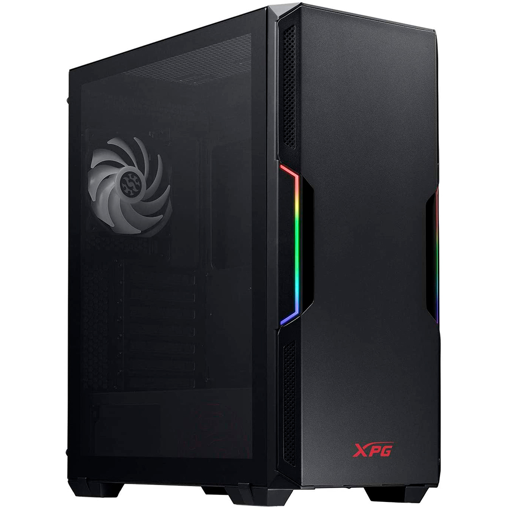 GABINETE ADATA XPG STARKER NEGRO ARGB ATX S/FUENTE CRISTAL STARKER-BKCWW 11M DE GARANTIA