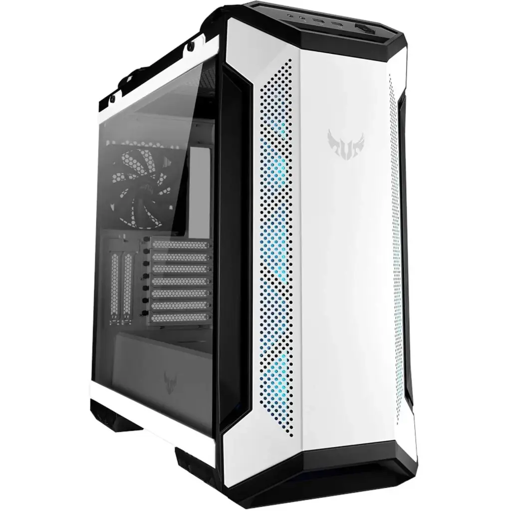 GABINETE ASUS TUF GAMING GT501 WHITE RGB EATX CRISTAL TEMPLADO 90DC0013-B40000 SIN GARANTIA
