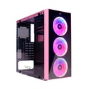 GABINETE BALAM RUSH DRAGONFLY ROSA RGB ATX S/FUENTE CRISTAL BR-932806 1M GARANTIA