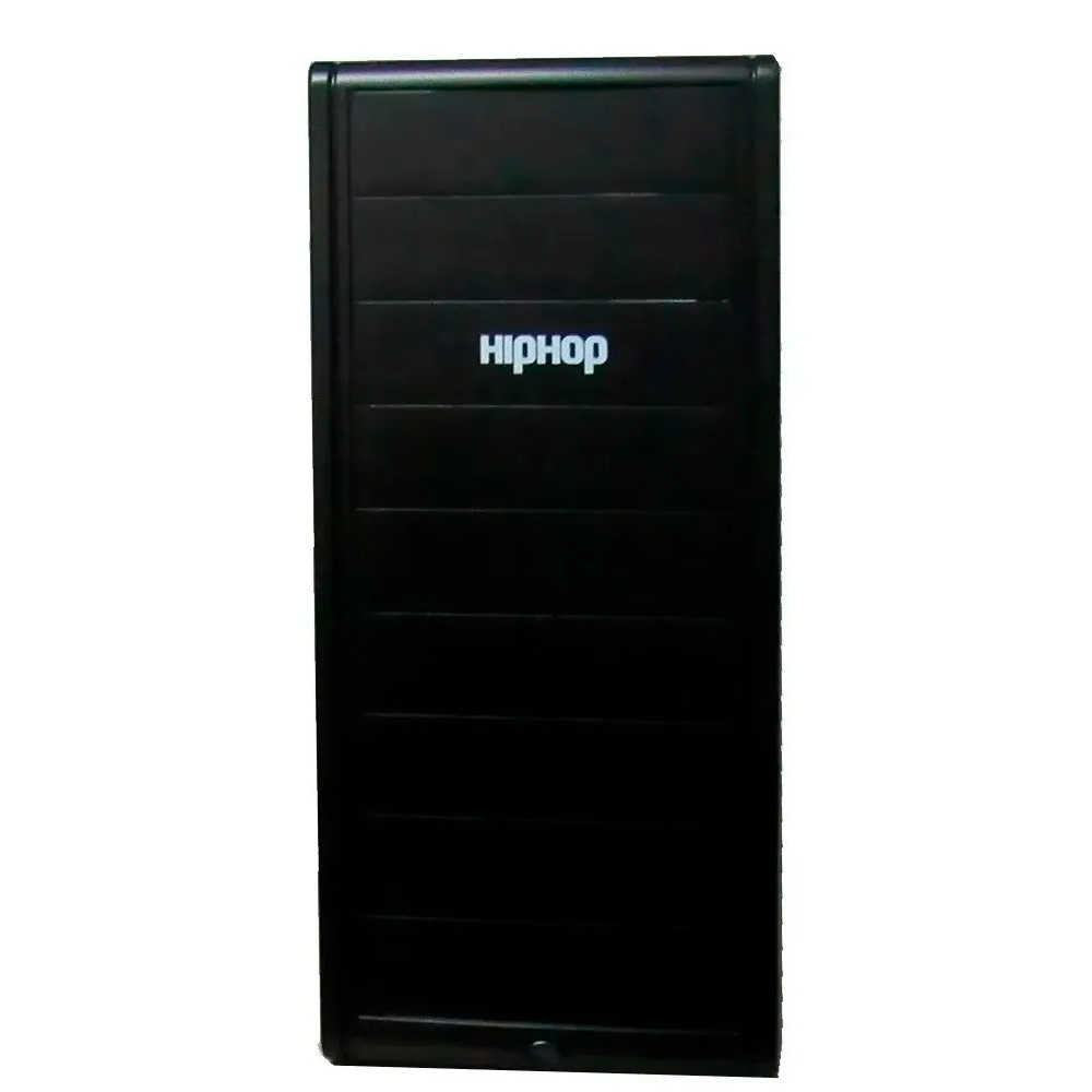 GABINETE HIP HOP 9 BAHIAS ATX NEGRO FUENTE INCLUIDA MULTIQUEMADORA CASE-901