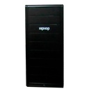 GABINETE HIP HOP 9 BAHIAS ATX NEGRO FUENTE INCLUIDA MULTIQUEMADORA CASE-901