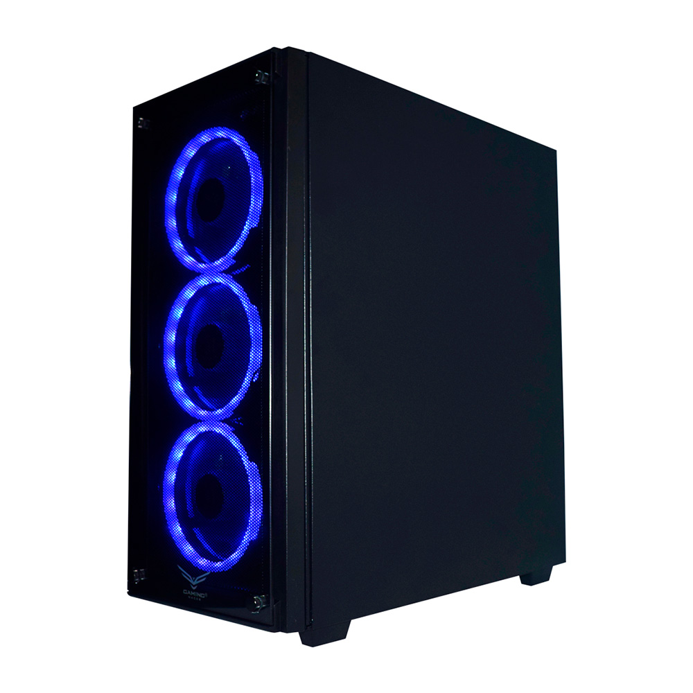 GABINETE NACEB EVOTEC PLAYER NEGRO LED ATX S/FUENTE CRISTAL NA-0603 1M DE GARANTIA(VENT)