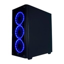 GABINETE NACEB EVOTEC PLAYER NEGRO LED ATX S/FUENTE CRISTAL NA-0603 1M DE GARANTIA(VENT)
