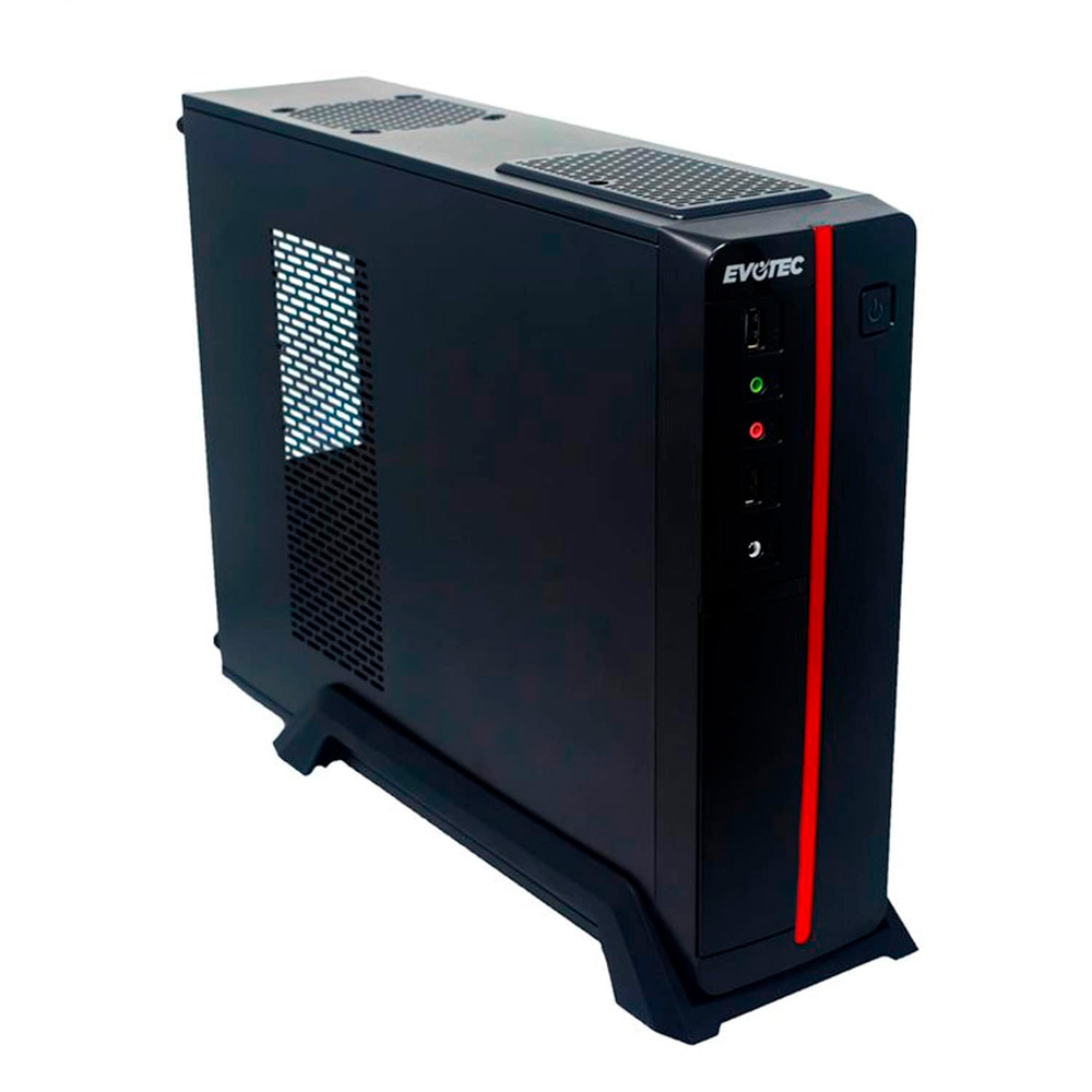 GABINETE NACEB EVOTEC VIENA NEGRO/ROJO  MATX 600W METAL EV-1011 1M DE GARANTIA(FUENTE)