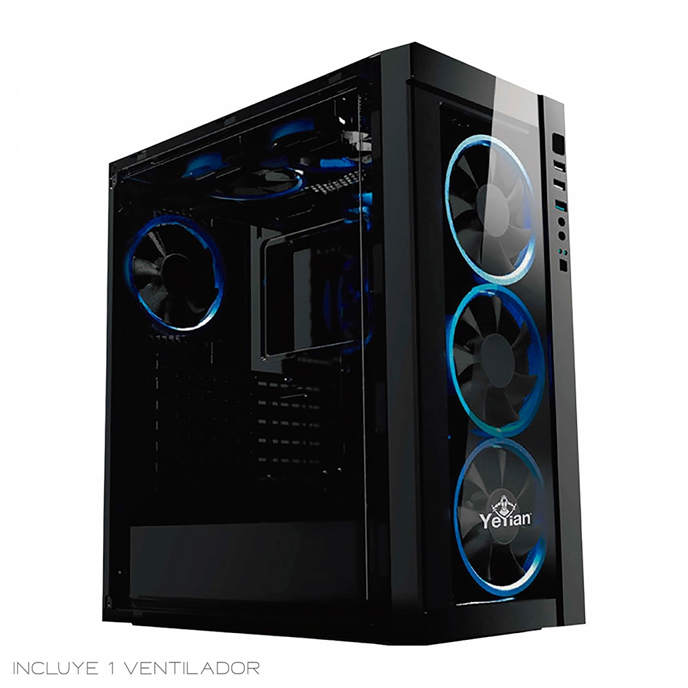GABINETE YEYIAN GAMER YNH-B2100 BLADE 2100 LAT C-T 1VEN LED-USB GARANTIA CON EL FABRICANTE