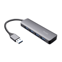 HUB USB TRUST GAMING 4PTS USB3.2 ALUMINIO 1M DE GARANTIA