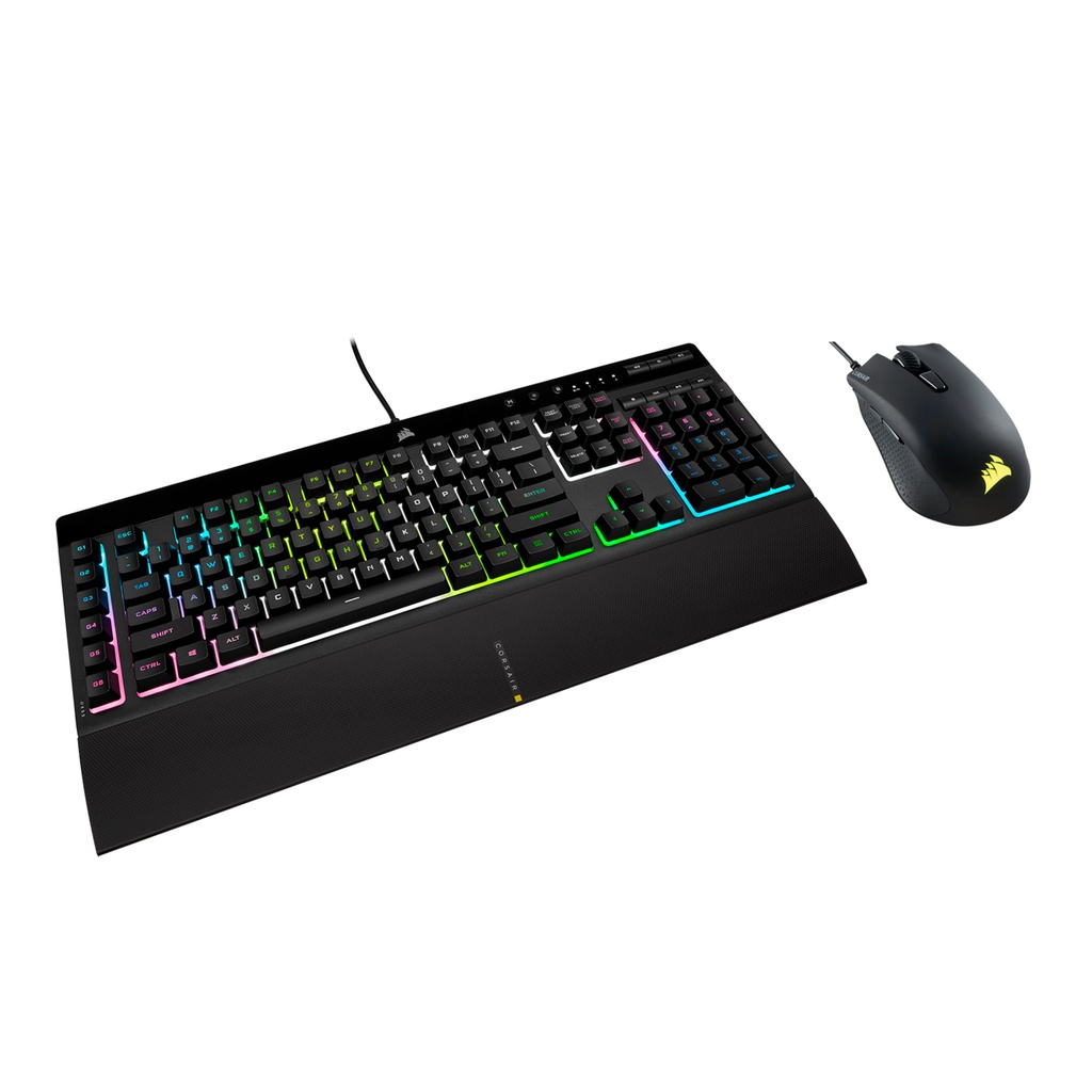 KIT 2 EN 1 CORSAIR K55 RGB/ MOUSE HARPOON PRO CH-9226865-SP 11M DE GARANTIA