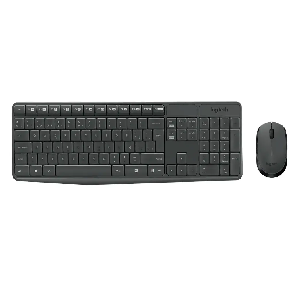 KIT 2 EN 1 WIFI LOGITECH MK235 TEC MOU 920-007901 11M DE GARANTIA