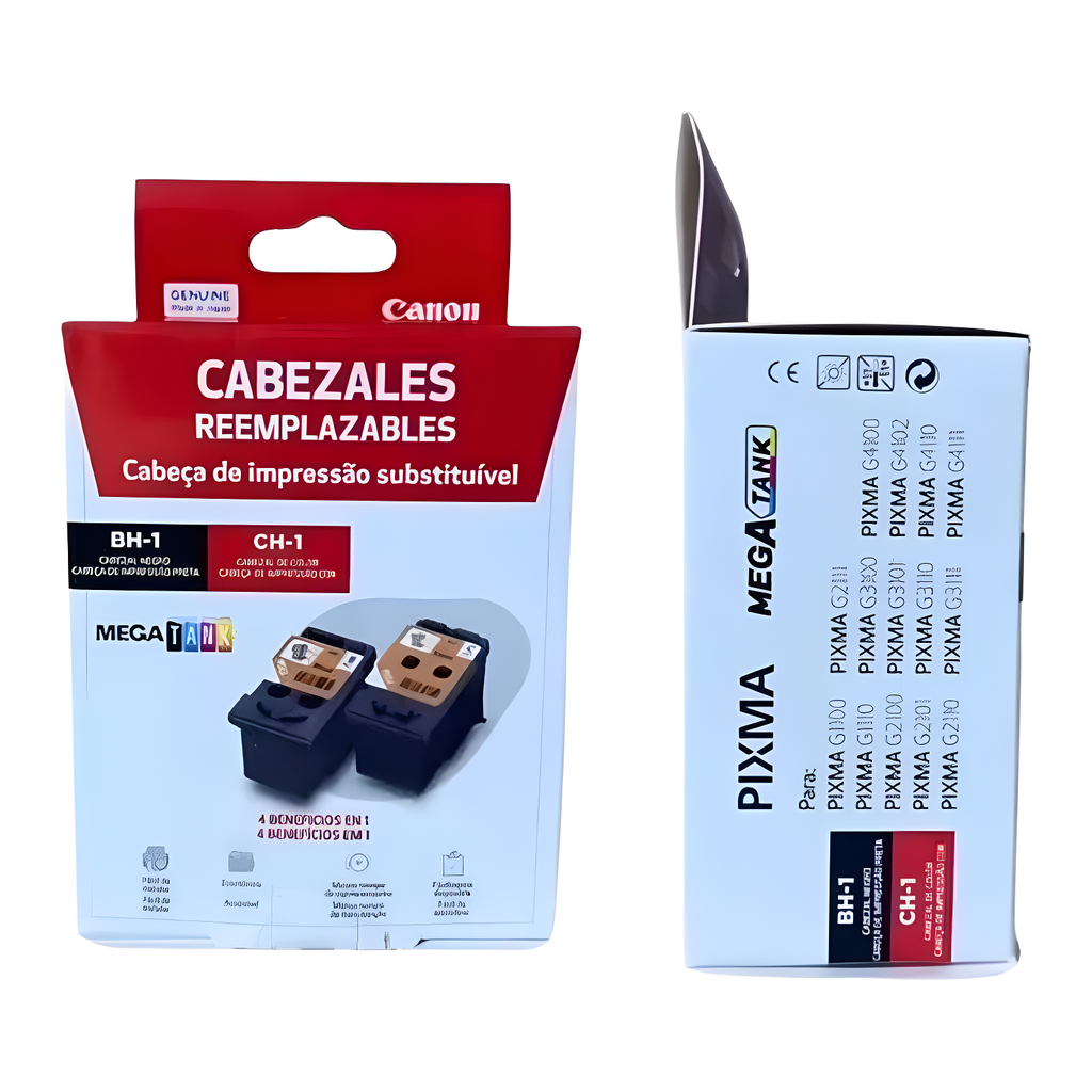 KIT CANON CABEZAL NEGRO/COLOR BH-1/CH-1 COM/G1110 G1100 G2100 G2110 G3100 G3110 G4100 G4110 0692C005AA SIN GARANTIA