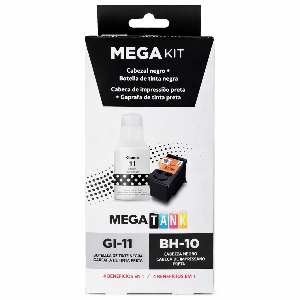 KIT CANON CABEZAL Y TINTA BH-10/GI-11 PGBK COM/G2160 G3160 3418C006AA SIN GARANTIA