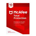 LIC ANTIVIRUS MCAFEE TOTAL PROTECCION 10D MTP00LNRXRDA SIN GARANTIA