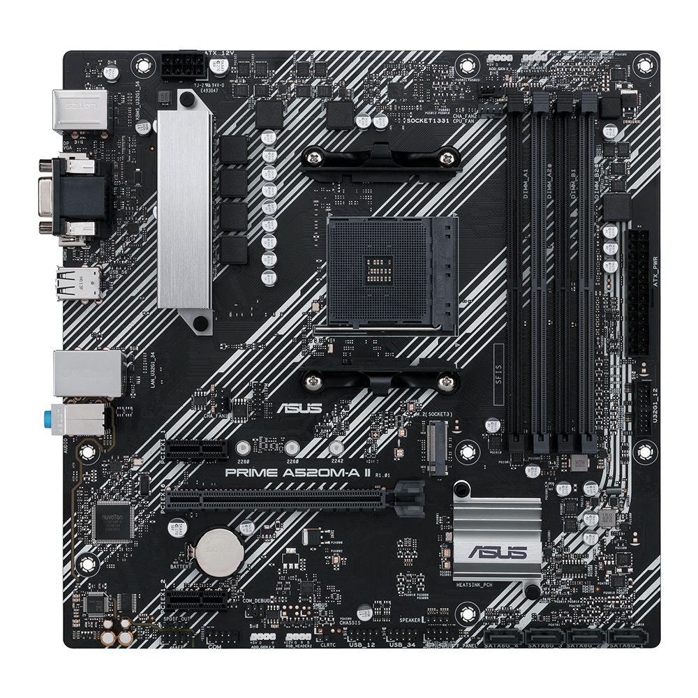 08032025MB ASUS PRIME A520M-A II/CSM AM4 DDR4 HDMI VGA DP MATX 1 AÑO DE GARANTIA