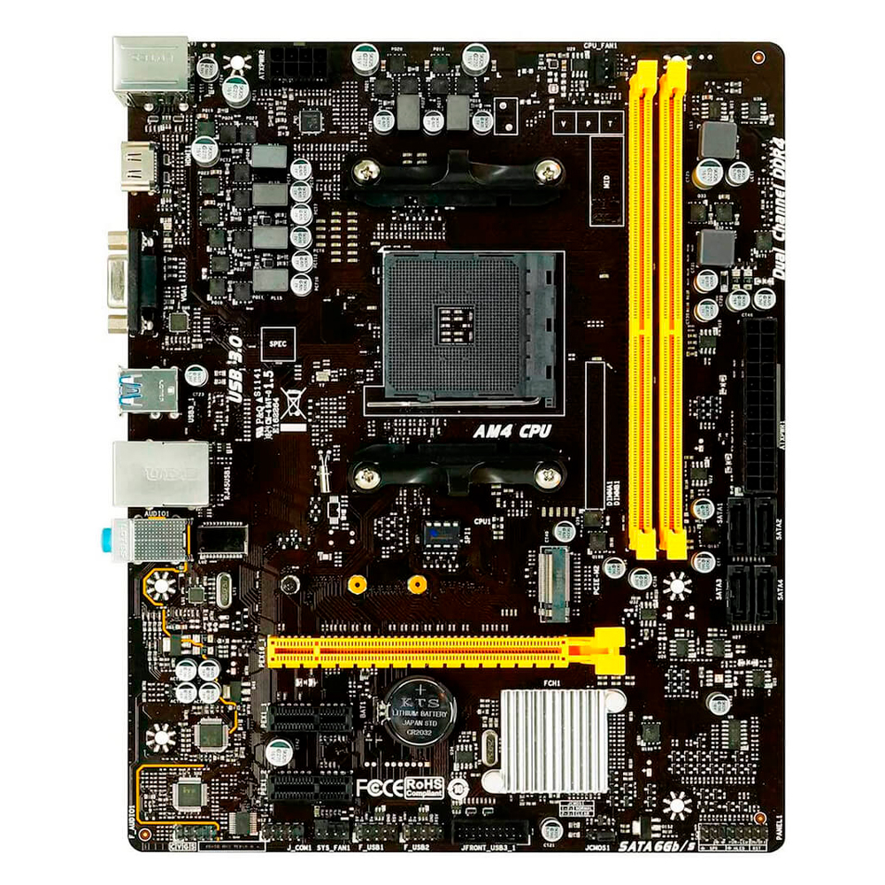 MB BIOSTAR B450MH AM4(RYZEN) VER. 6.3 B450MH 11M DE GARANTIA
