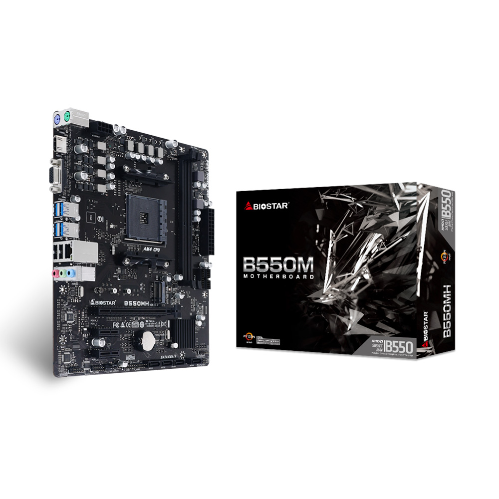 MB BIOSTAR B550MH AM4 DDR4 HDMI B550MH 11M DE GARANTIA