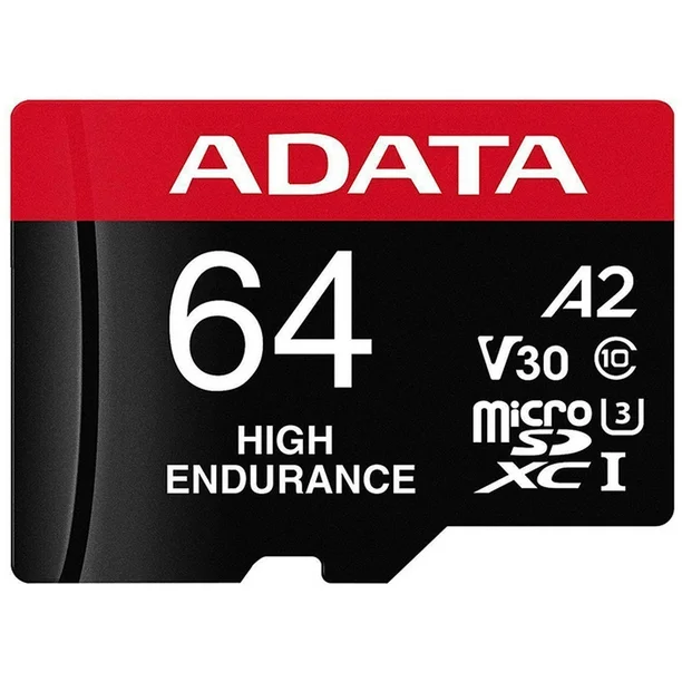 MEMORIA MICRO SD ADATA XC HC 64GB CLASE 10 UHS-I U3 V30S U3 A2 CLASE 10 ROJA AUSDX64GUI3V30SHA2RA 11M DE GARANTIA