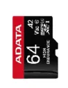 MEMORIA MICRO SD ADATA XC HC 64GB CLASE 10 UHS-I U3 V30S U3 A2 CLASE 10 ROJA AUSDX64GUI3V30SHA2-RA1 11M DE GARANTIA