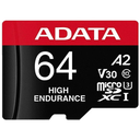MEMORIA MICRO SD ADATA XC HC 64GB CLASE 10 UHS-I U3 V30S U3 A2 CLASE 10 ROJA AUSDX64GUI3V30SHA2RA 11M DE GARANTIA