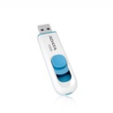 MEMORIA USB ADATA C008 16GB 2.0 BLANCO/AZUL AC008-16G-RWE 11M DE GARANTIA