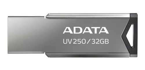 [4713218468802] MEMORIA USB ADATA UV250 32GB 2.0 PLATA  AUV250-32G-RBK 11M DE GARANTIA
