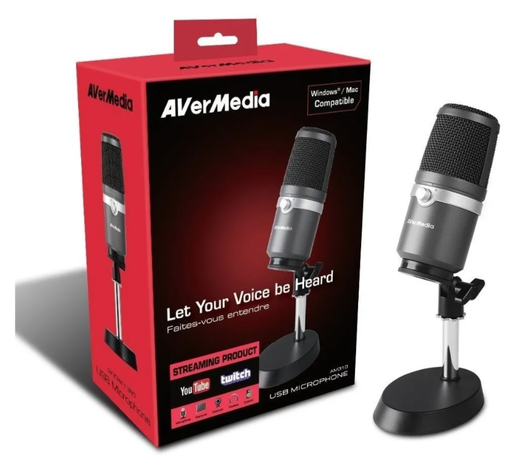 [795522965240] MICROFONO AVERMEDIA AM310 USB CONTROL/BASE AM310 3M DE GARANTIA
