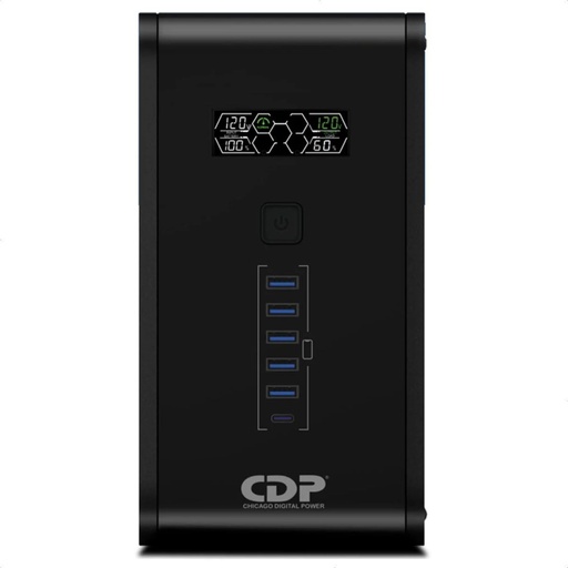 [879071000420] NOBREAK 1500VA 900W R-SMART1510 CDP 10C 5USB 1AÑO DE GARANTIA