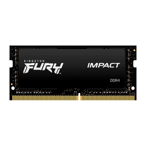 RAM KINGSTON FURY IMPACT SODDR4 LAP 16GB 3200 NEGRO KF432S20IB/16 1AÑO DE GARANTIA