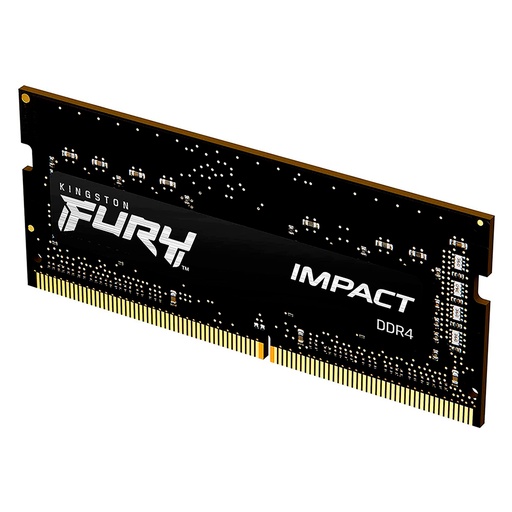 [740617318449] RAM KINGSTON FURY IMPACT SODDR4 LAP 8GB 3200 NEGRO KF432S20IB/8 1AÑO DE GARANTIA