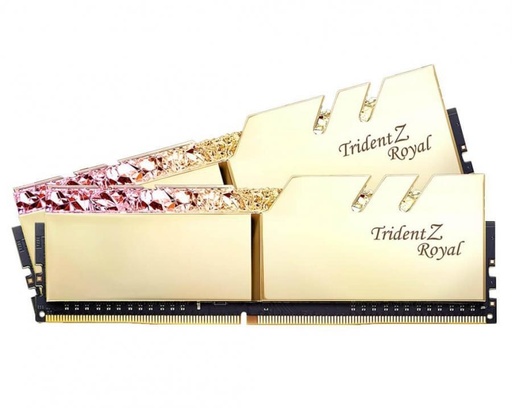 [REM848354031734] REMATE RAM GSKILL TRIDENT Z ROYAL DDR4 16GB(2X8GB) 3000 DORADA RGB F4-3000C16D-16GTRG 1M DE GARANTIA