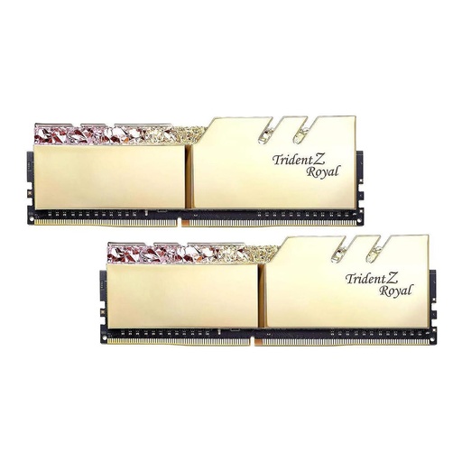 [REM848354031765] REMATE RAM GSKILL TRIDENT Z ROYAL DDR4 32GB(2X16GB) 3000 DORADA RGB F4-3000C16D-32GTRG 11M DE GARANTIA