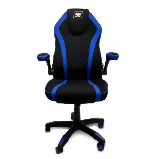 [7502266679561] SILLA GAMEFACTOR START THE GAME AZUL CGC300-BL TAPIZADA EN TELA AUTOMOTRIZ GARANTIA CON PROVEEDOR