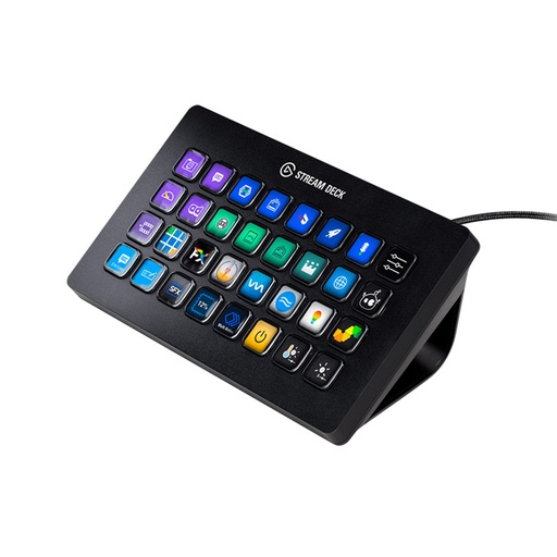 [0840006610373] TECLADO ELGATO STREAM DECK XL 32 TECLAS LCD PERSONALIZABLES 10GAT9901 11M DE GARANTIA