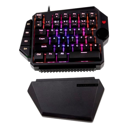 [7506215932721] TECLADO GAMER BALAM RUSH DOMINATE KG540 MECANICO AZUL USB RGB ONE HAND BR-932721 6M DE GARANTIA