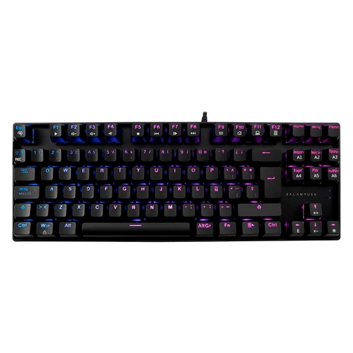 [7506215932707] TECLADO GAMER BALAM RUSH DOMINATE KG560 MECANICO AZUL USB  RGB 80%  BR-932707 6M DE GARANTIA