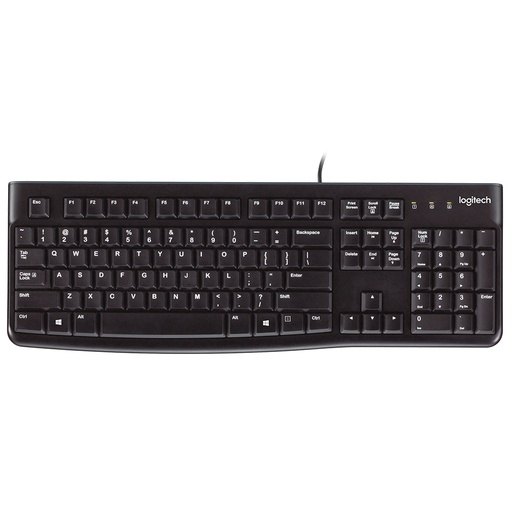[097855088741] TECLADO USB LOGITECH K120 NEGRO ESP 920-004422 11M DE GARANTIA