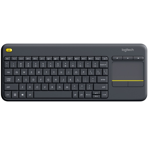 [097855115324] TECLADO WIFI LOGITECH K400 PLUS TOUCHPAD NEGRO ESP 920-007123 11M DE GARANTIA