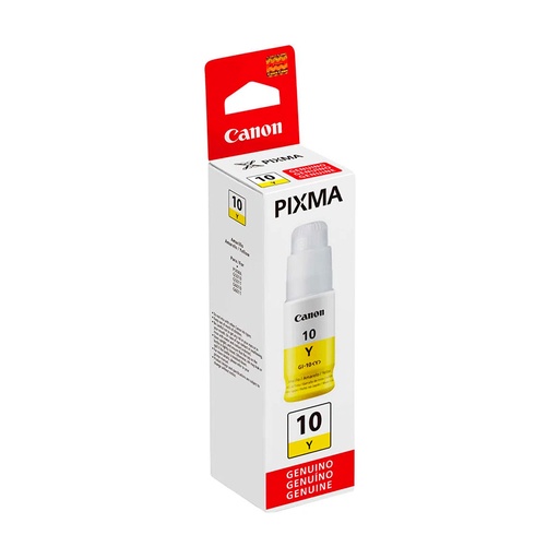 [013803313192] TINTA CANON GI-10Y AMARILLO COM/G5010/G6010/G7010 3393C001AA 70ML SIN GARANTIA 