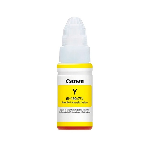 [013803259032] TINTA CANON GI-190Y AMARILLA COM/G411/G211/G311 0670C001AA 70ML SIN GARANTIA