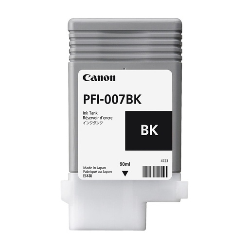 [013803288889] TINTA CANON PFI-007BK NEGRO 90ML PLOTTER IPF670E 2143C001AA SIN GARANTIA