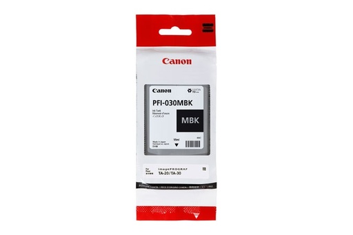 [013803313673] TINTA CANON PFI-030 NEGRO MATE PLOTTER COM/TA20/TA30 3488C001AA 55ML SIN GARANTIA