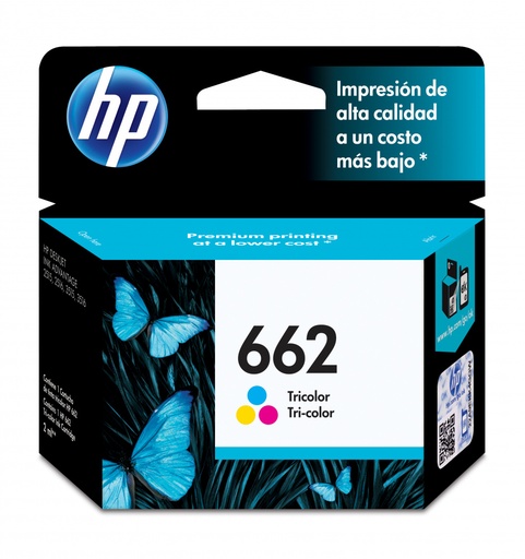 [886112670122] CARTUCHO HP 662 TRICOLOR CZ104AL SIN GARANTIA