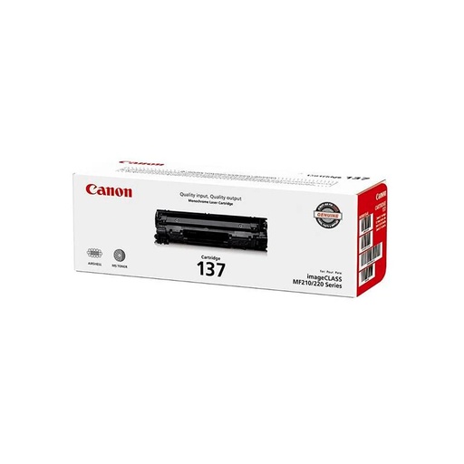[013803242935] TONER CANON 137 NEGRO ORIGINAL 2,400 PAG 9435B001AA  MF210/MF212W/MF216N/MF220/MF227DW/MF229DW/MF232W/MF236N/D570 SIN GARANTIA