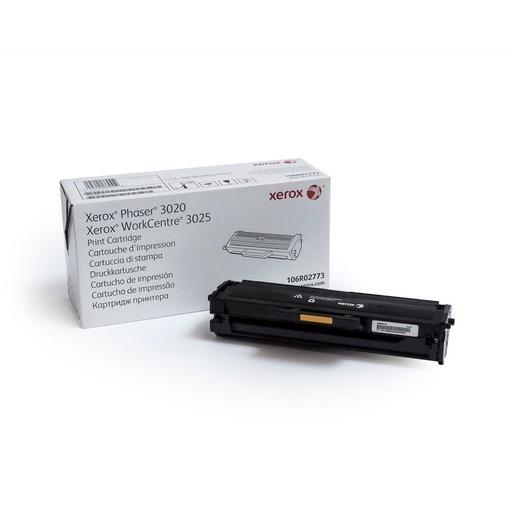 [095205864519] TONER XEROX 106R02773 NEGRO 1500 PAGS 3020/3025 GARANTIA CON EL FABRICANTE