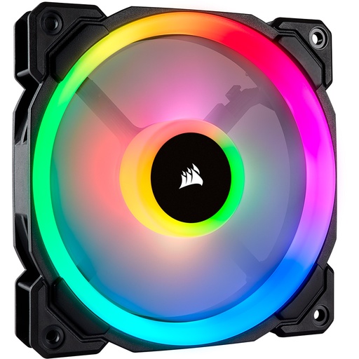 [843591032421] VENTILADOR CORSAIR LL120 DUAL LIGHT LOOP 120 NEGRO RGB CO-9050071-WW 1M DE GARANTIA