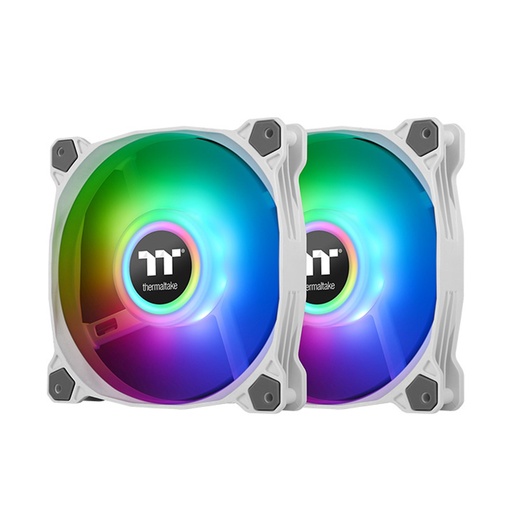 [841163075609] VENTILADOR THERMALTAKE PURE 12 ARGB BLANCO 120MM 2 PACK CL-F097-PL12SW-B 11 MESES DE GARANTIA