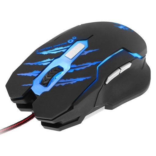 [798368163191] MOUSE GAMER XTECH XTM-610 LETHAL HAZE ILUMINACION/VERDE/ROJO/AZUL/MORADO USB 3200DPI NEGRO 6M DE GARANTIA