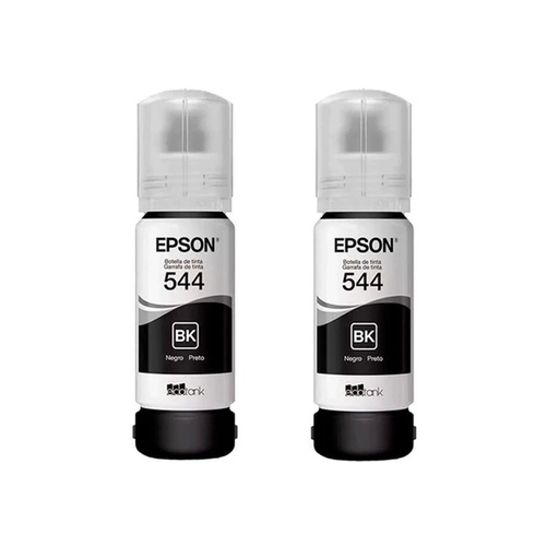 [010343965959] KIT TINTA EPSON T544 2PZAS NEGRO 65ML COM/L1110/LL1210/L3110/L3150/L3160 T544120-2P SIN GARANTIA