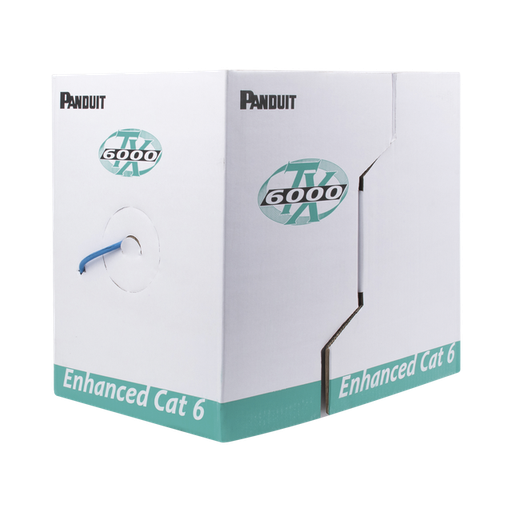 [074983068227] BOBINA PANDUIT CAT6 350M AZUL PUR6004BU-FE SIN GARANTIA